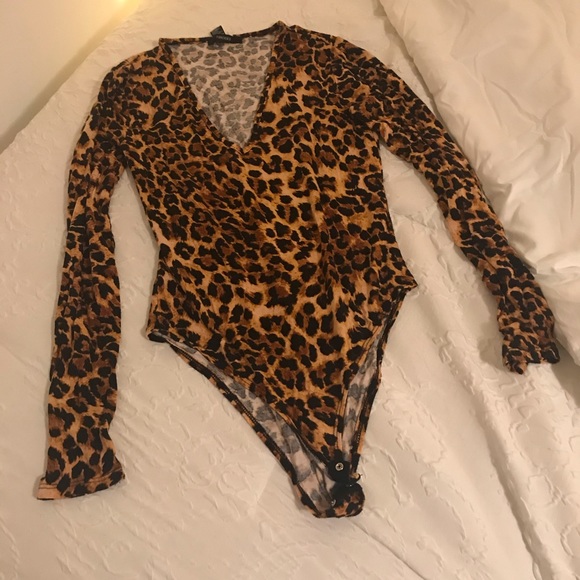 Forever 21 Tops - Leopard bodysuit